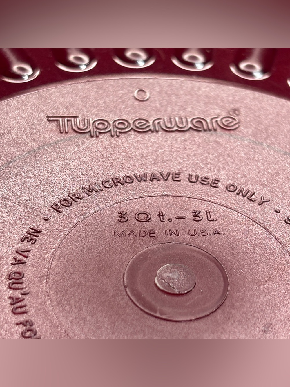 Tupperwave Stack Cooker 3 pc Cranberry Tupperware - Picture 7 of 8